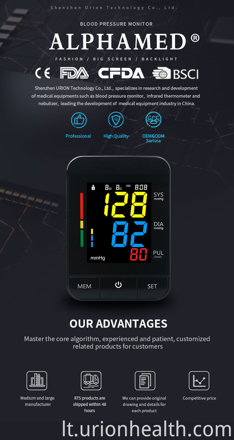 tricolor blood pressure monitor